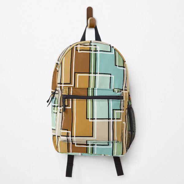 Item preview, Colorful Mid Century Modern Rectangle Pattern // V2 designed and sold by Elsy's Art.