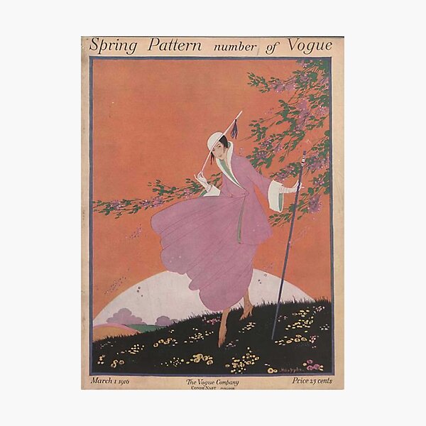 Vintage Vogue Magazine Cover - March 1916 Photographic Print