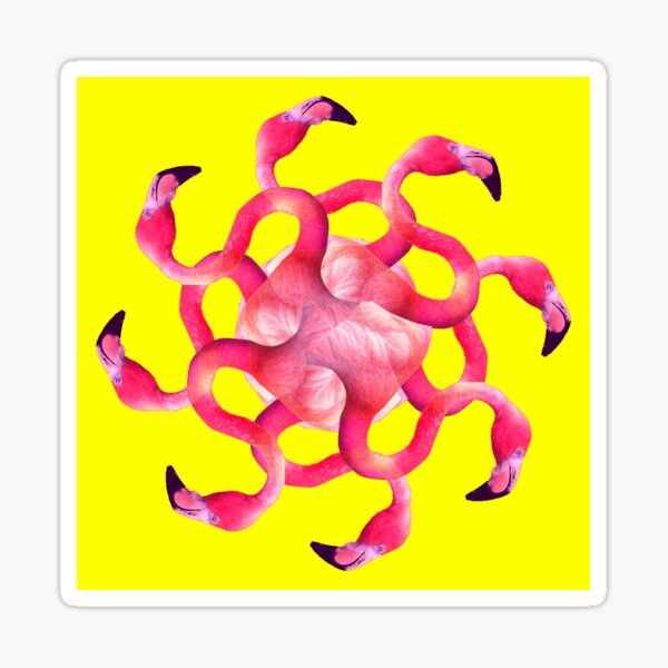 Flamingo Go Sticker