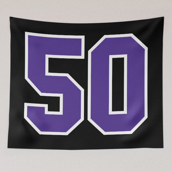 Item preview, Fifty Purple Jersey Number Sports 50 designed and sold by HelloFromAja.