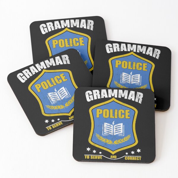 Item preview, Grammar Police to Serve and Correct Funny English Grammar Literary designed and sold by topdesignarts.