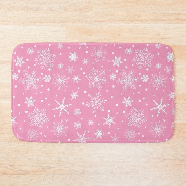 Item preview, White Snowflakes on Pink designed and sold by Pink Pineapple Works.