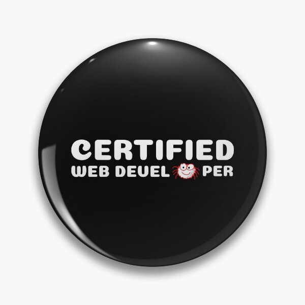 Item preview,  Certified Webdeveloper Classic Sticker and Shirt Design designed and sold by Glike.