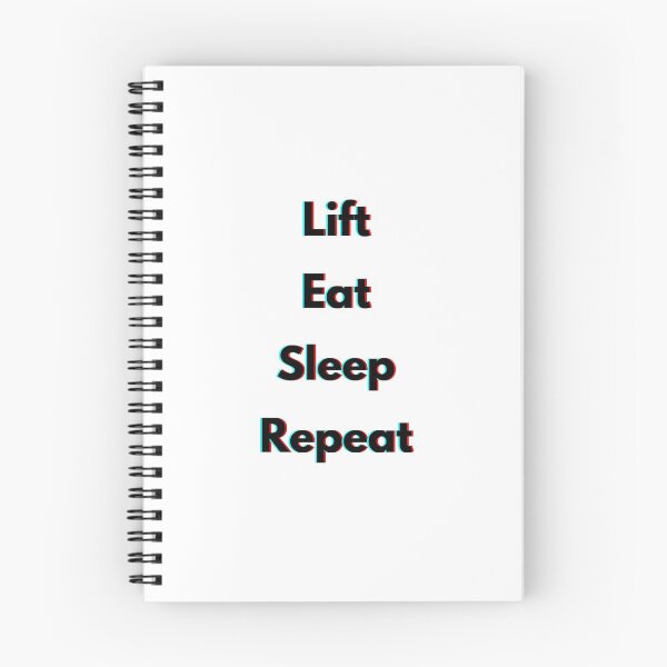 Item preview, Lift, Eat, Sleep, Repeat Red and Blue Holographic no icons designed and sold by JustAMillenial -.