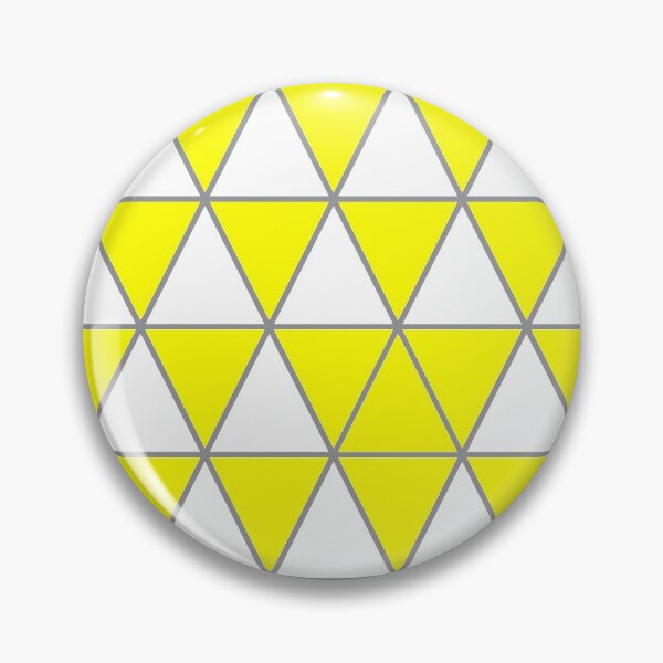 Item preview, Patrón de triángulo geométrico blanco, amarillo y gris designed and sold by BaronessDesign.