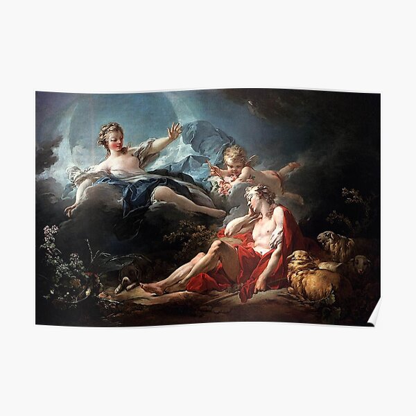Luca Giordano - Diana and Endymion Poster