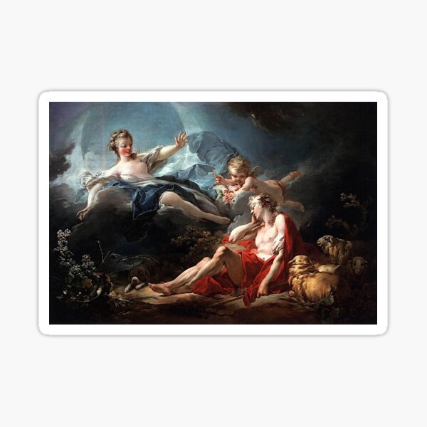 Luca Giordano - Diana and Endymion Sticker