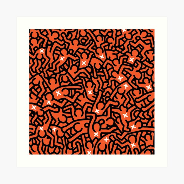 Keith Haring variation 36 Art Print