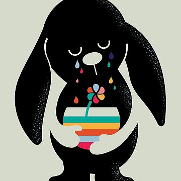 Artwork thumbnail, Rainbow Tears Bunny by Doozal