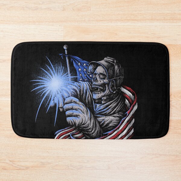 Item preview, American Welder Skull Blue designed and sold by damnoverload.