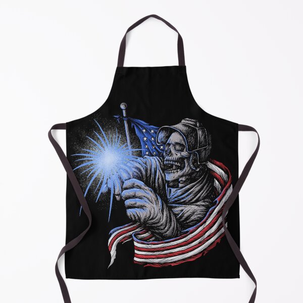 Item preview, American Welder Skull Blue designed and sold by damnoverload.