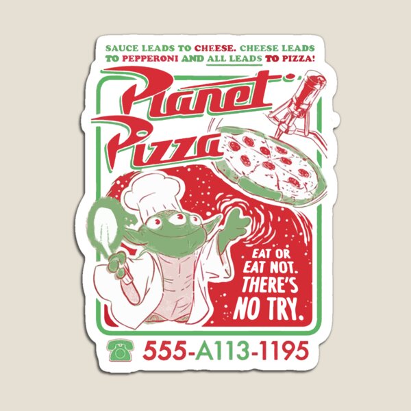 planet pizza Magnet