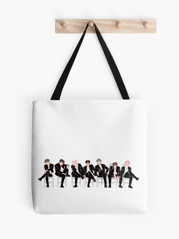 KIM TAEHYUNG INITIALS TOTE BAG - BLACK