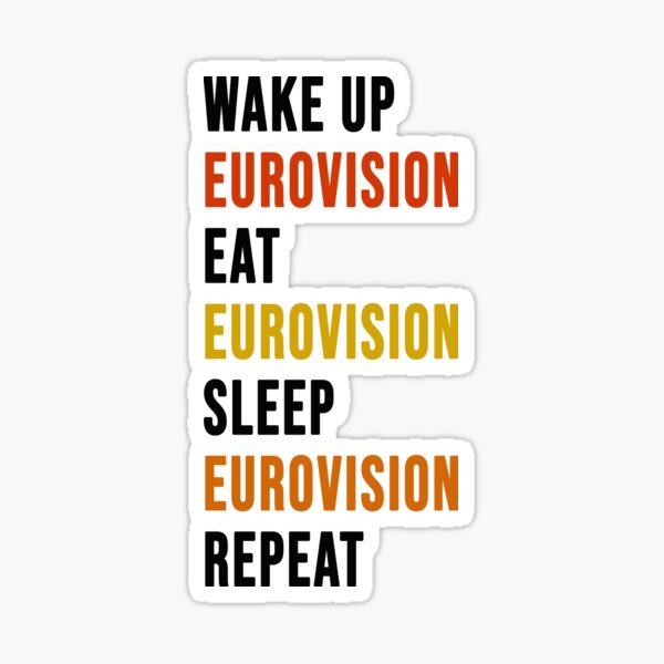 Aperçu de l'œuvre Concours Eurovision de la chanson - citation drôle créée et vendue par missmarylin.