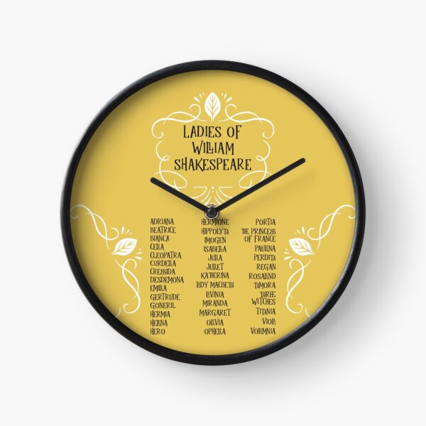 Las damas de William Shakespeare Reloj