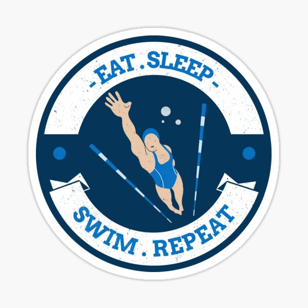 Item preview, Eat Sleep Swim Repeat  designed and sold by sunilbelidon.