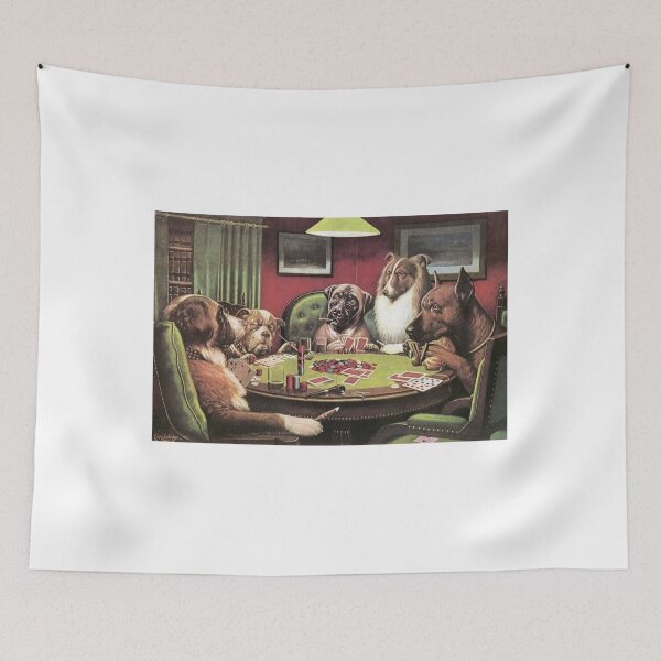 Item preview, DOGS PLAYING POKER  designed and sold by obviouslogic.