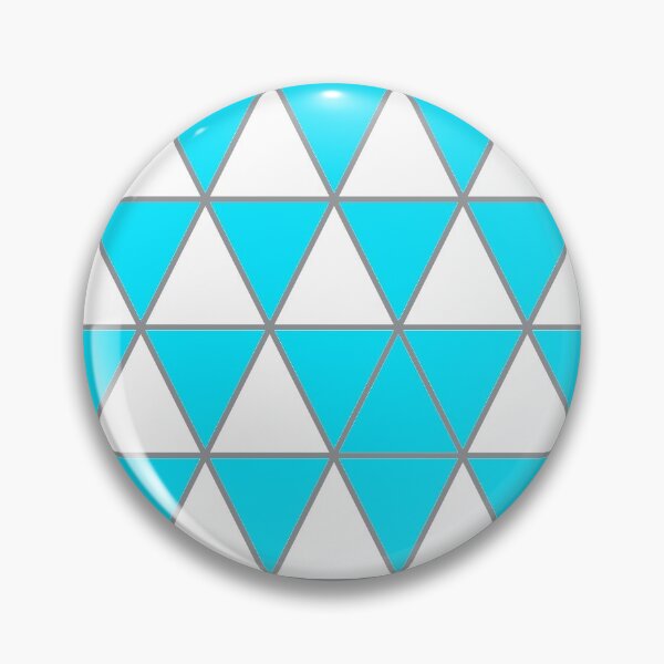 Item preview, White, light blue,  and gray geometric triangle pattern designed and sold by BaronessDesign.