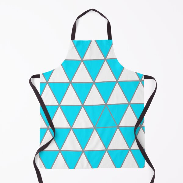 Aperçu de l'œuvre Motif triangle géométrique blanc, bleu clair et gris créée et vendue par BaronessDesign.