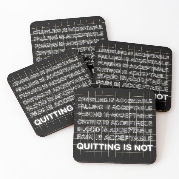 Item preview, Quitting is not Acceptable  designed and sold by Anastasia  Bagia.