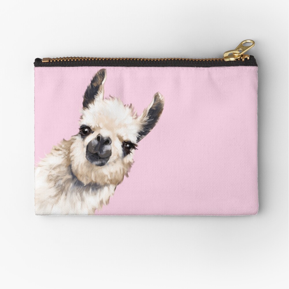 Sneaky Llama Zipper Pouch