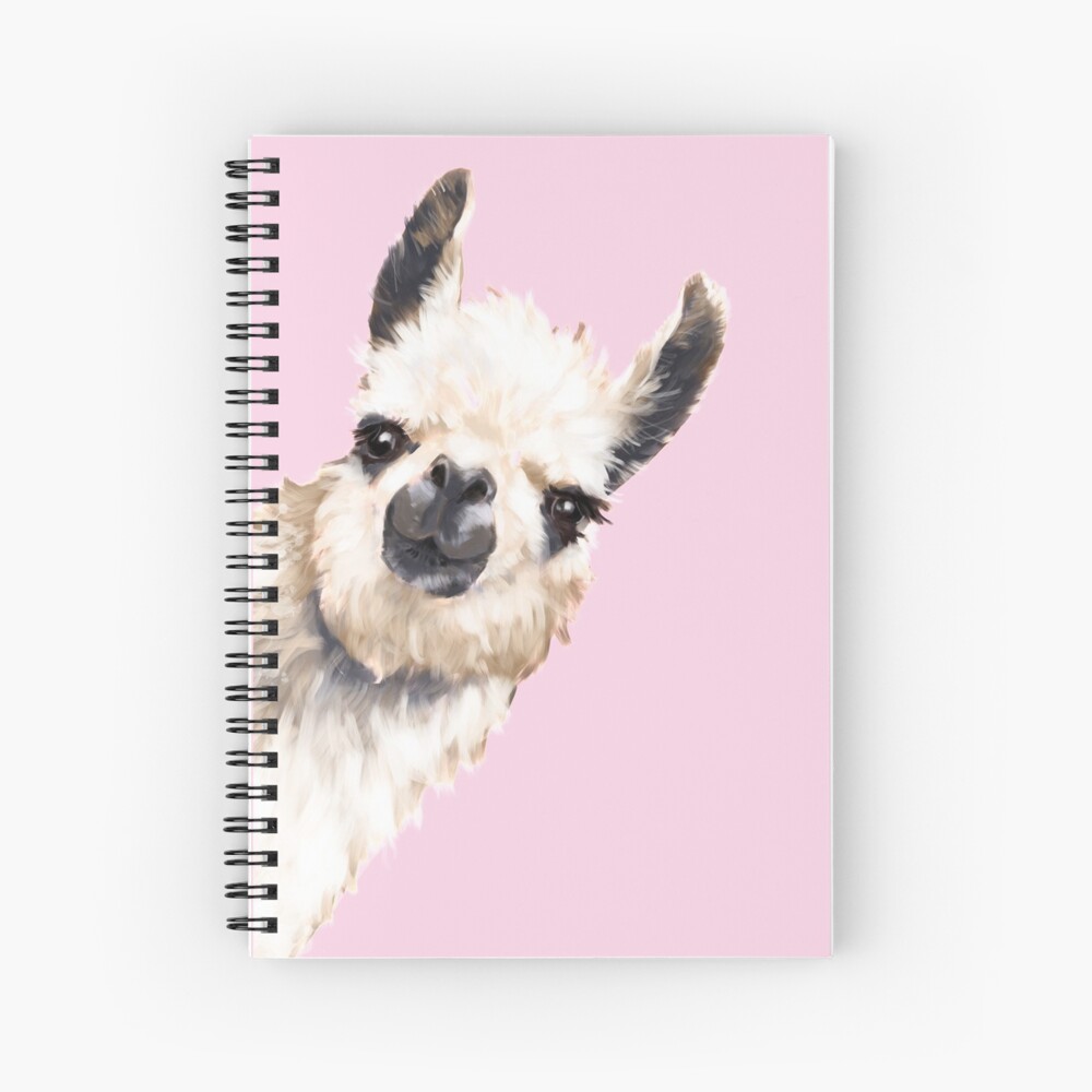 Sneaky Llama Spiral Notebook