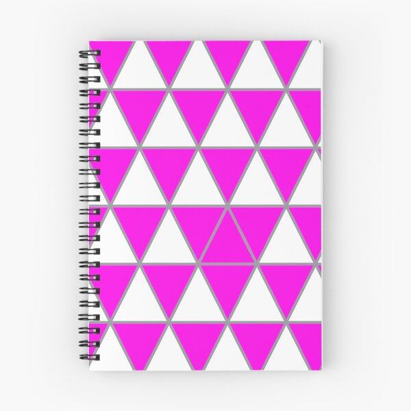 Item preview, White, pink,  and gray geometric triangle pattern designed and sold by BaronessDesign.