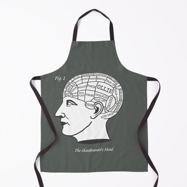 Item preview, The Skateboarder's Mind - Phrenology Skate Skateboard Funny designed and sold by WibbleDesign.