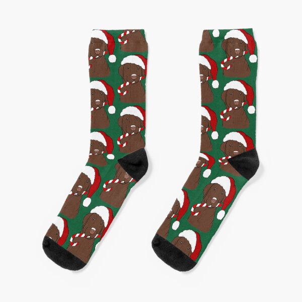 Item preview, Chocolate Lab - Candy Cane  designed and sold by rmcbuckeye.