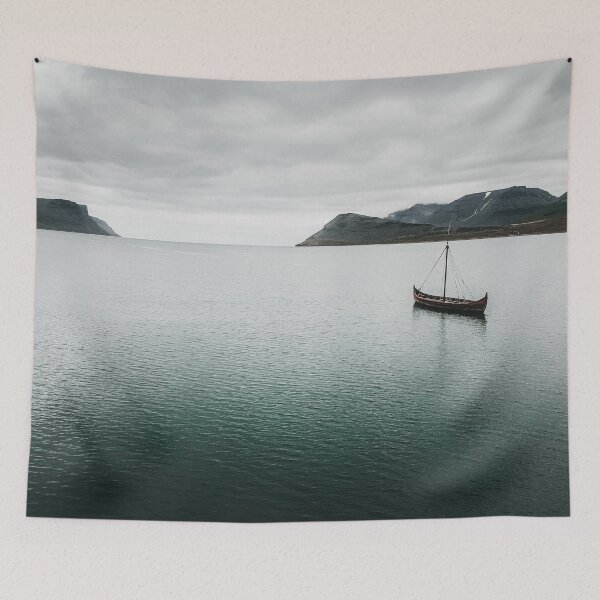 Item preview, Viking boat in Þingeyri designed and sold by LouisaLilja.
