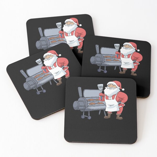 Item preview, Christmas Barbecue Tshirt Santa Claus Grill Smoker Steak BBQ designed and sold by DSWShirts.