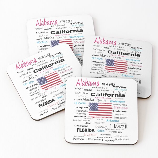 Item preview, The Names of the United States designed and sold by WhyNotStore.