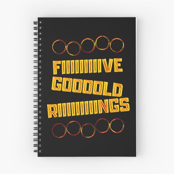 Artikelvorschau, Fünf goldene Ringe lustig entworfen und verkauft von DesignsofNote.