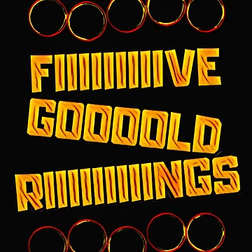 Artwork thumbnail, Five Gold Rings Funny by DesignsofNote