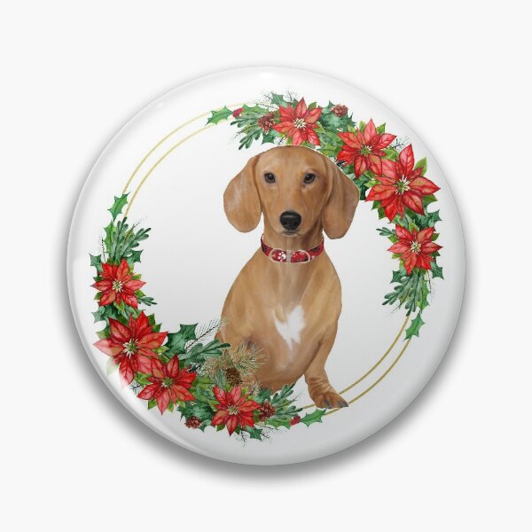 Item preview, Christmas dacshund dog designed and sold by RoyalPeople.
