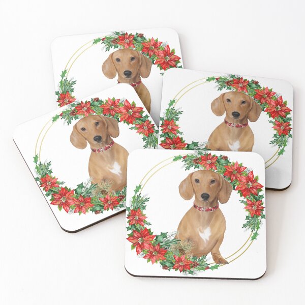 Item preview, Christmas dacshund dog designed and sold by RoyalPeople.