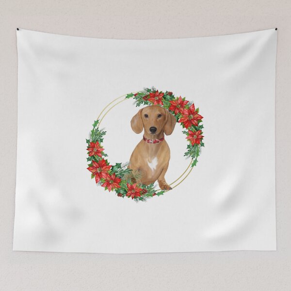 Item preview, Christmas dacshund dog designed and sold by RoyalPeople.