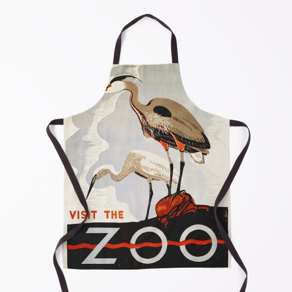 Item preview, Vintage poster - Visit the Zoo (stork version) designed and sold by DejaVuStudio.