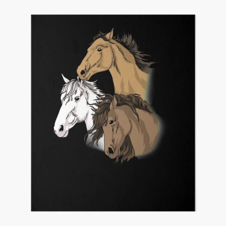 Horse Gifts For Girls 10-12 Love Riding Horse Art Board Print for Sale by  DSWShirts