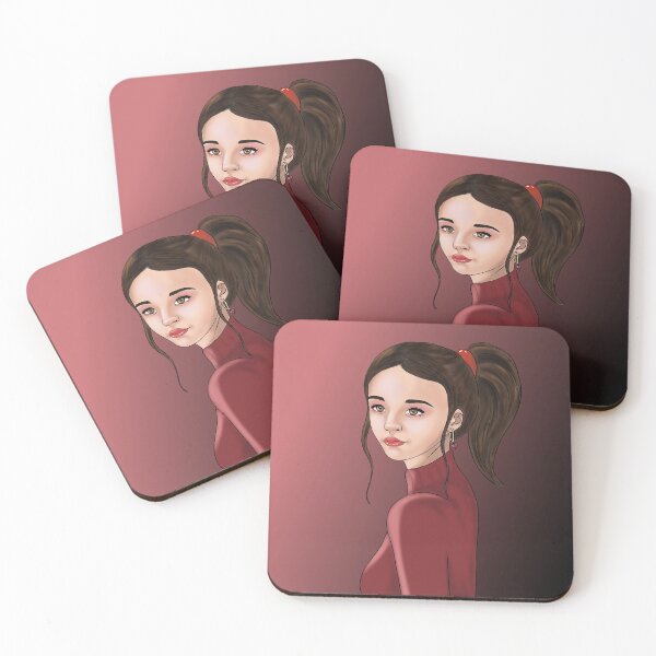 Item preview, Ponytail Girl in Profile - Digital Art by fsultesart designed and sold by fsultesart.