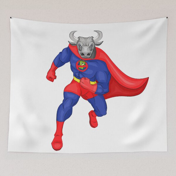 Item preview, Bull superhero designed and sold by AvotArt.