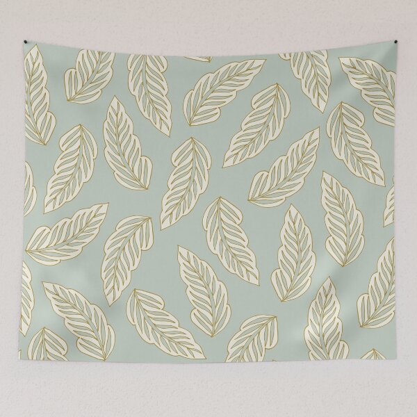 Item preview, Falling feathers in pastel green palette designed and sold by BrankaPD.