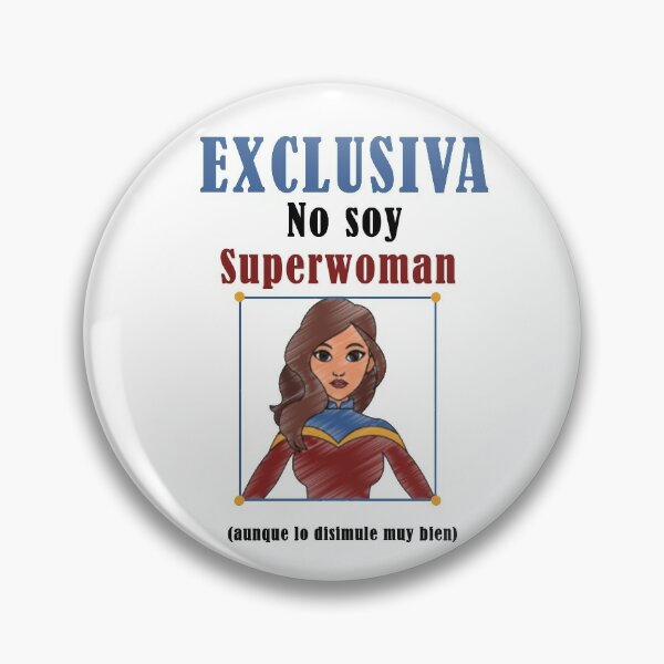 Superwoman Logo Pink 1 Pin Button Badge Feminist Supergirl