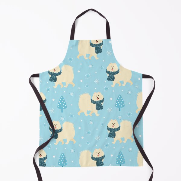 Item preview, Cute Samoyed dog in Winter designed and sold by Lulupainting.