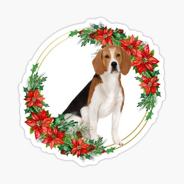 Item preview, Christmas beagle dog designed and sold by RoyalPeople.