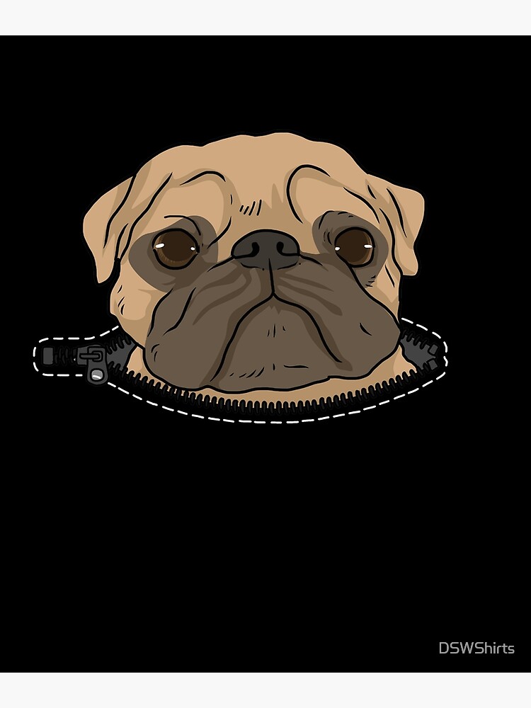 Lienzo for Sale con la obra Pug Gifts Girls Pocket Pug Gifts Mujeres Pug Lovers Dog Pug de DSWShirts Redbubble