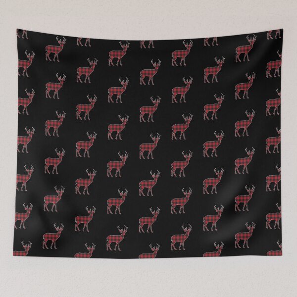 Item preview, Christmas Buffalo Plaid Deer designed and sold by Sarah Wainwright.