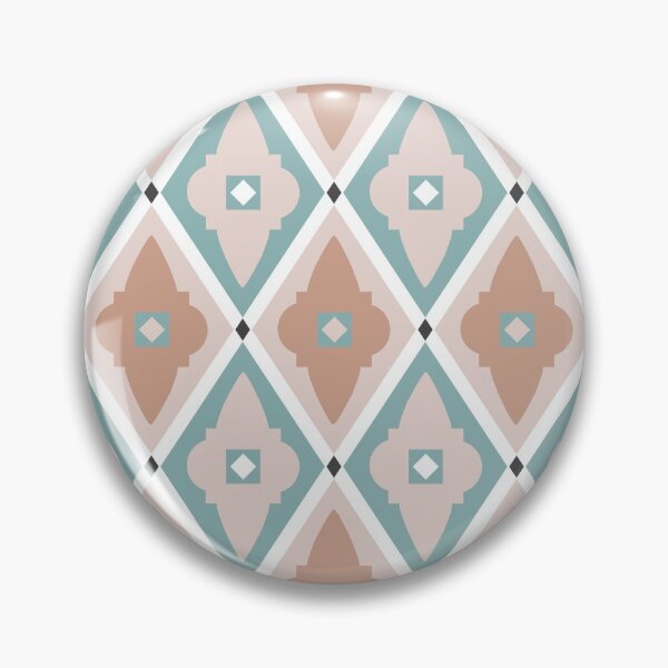 Item preview, Abstract geometric diamond pattern white, sand and light green designed and sold by colorofmagic.
