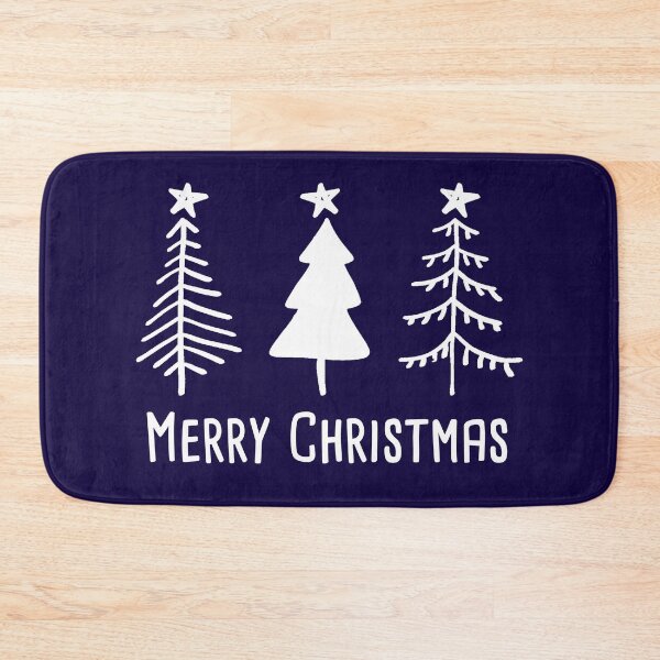 Item preview, Merry Christmas Three Rustic Trees with Stars for simple Christmas, Holidays, Winter designed and sold by Rabbitti.