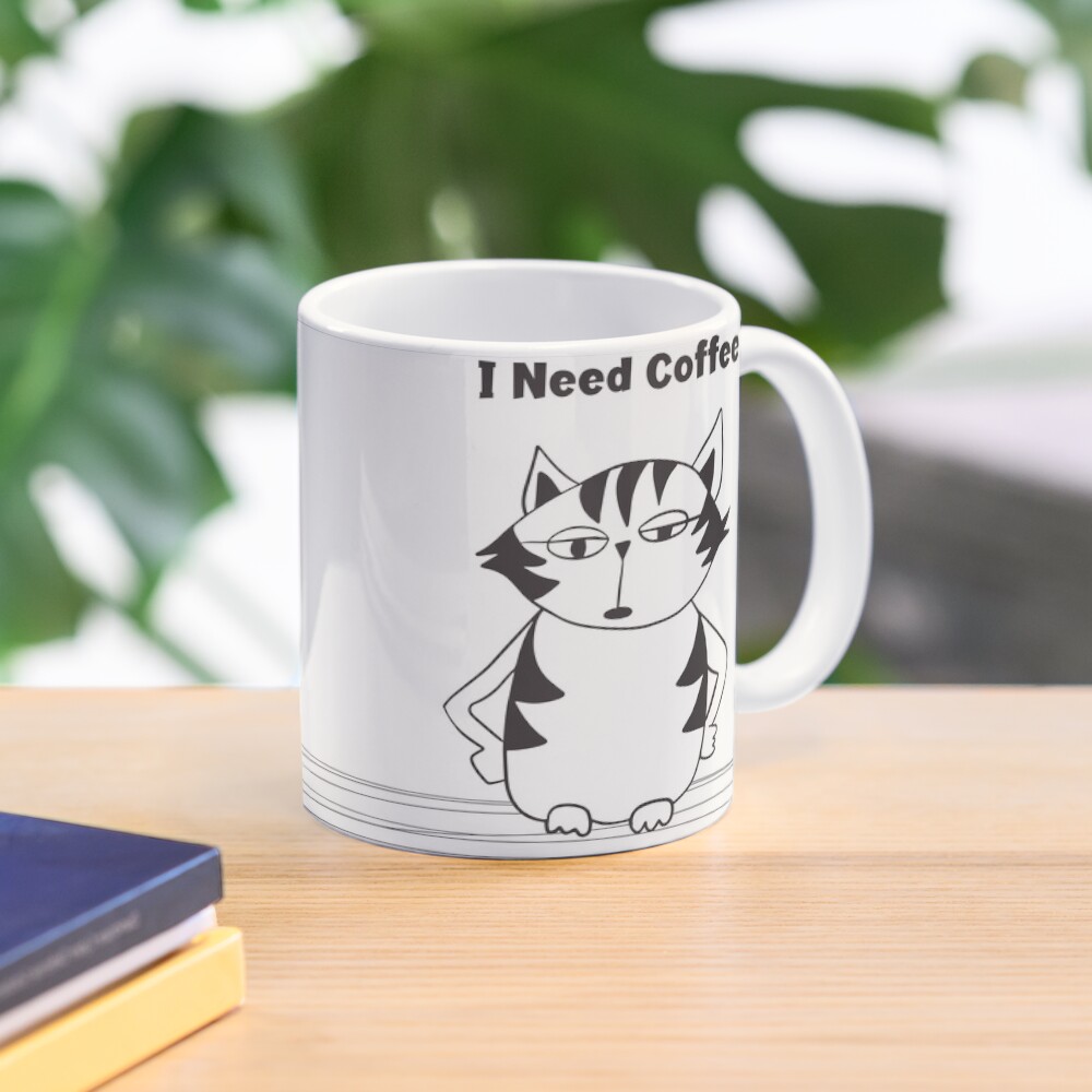 Grumpy Cat coffee mug A Cat who needs more coffee Coffee Mug